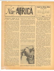 New Africa volume 3, number 8