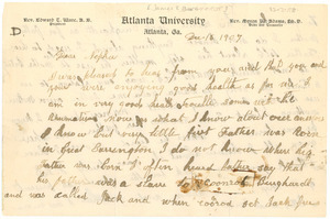 Letter from James T. Burghardt to W. E. B. Du Bois