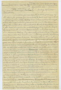 Letter from Louisa Gass to Rebecca Boden