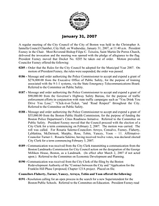 City Council meeting minutes