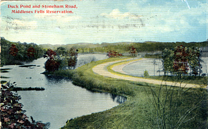 Duck Pond and Stoneham Road, Middlesex Fells Reservation: Stoneham, Mass.