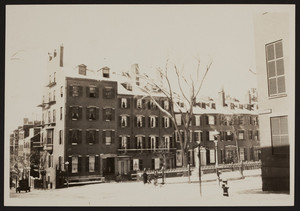 View of Louisburg Square, Boston, Mass., February 1928