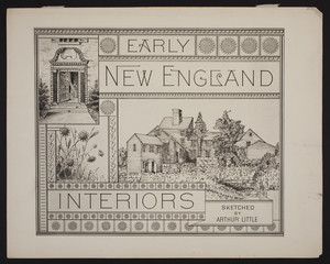 Early New England Interiors. Printed cover illustration.