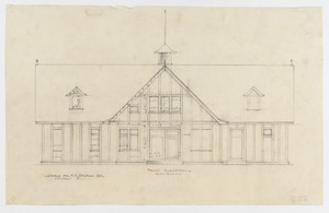 Stable front elevation, residence of F. K. Sturgis, "Faxon Lodge", Newport, R.I.
