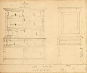 "Chest of Drawers of Oak"