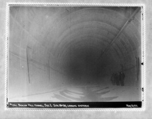 Beacon Hill Tunnel, sec.1, sta.16-50, looking easterly