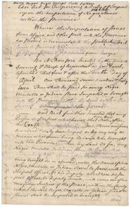 Act for imposing a duty on the importation of slaves into Massachusetts (draft), [20 March?] 1767