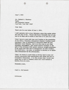 Letter from Mark H. McCormack to Richard A. Shortway