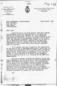 Letter from K. R. T. MacKenzie to World Management Establishment