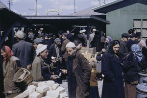 Cheese merchants at Belgrade market