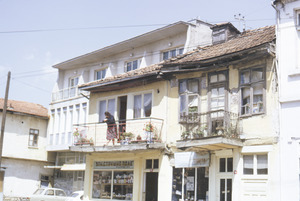 Woman on Struga balcony