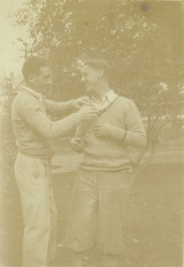 Eldred K. Patch and Henry F. Hale outdoors