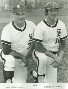 Head Baseball Coach Archie Allen and Team Captain Bill Howard, 1974