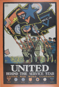 United Behind the Service Star poster (c. 1918)