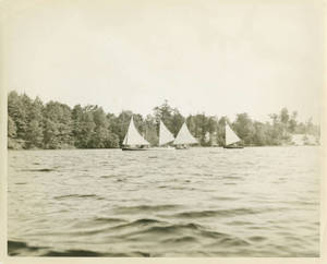Sailboats on Lake Massasoit
