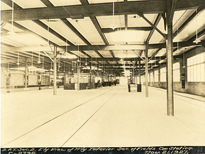 Dorchester Rapid Transit section 2. East view of north interior section of Fields Corner Station