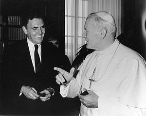 Mayor Raymond L. Flynn with Pope John Paul II
