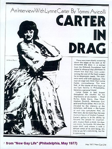 Carter in Drag