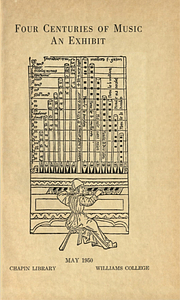 Four centuries of music : an exhibit.