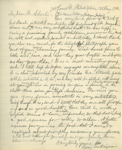Letter from Benjamin Smith Lyman to Jinzoo Adachi