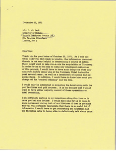 Letter from Mark H. McCormack to I. M. Jack