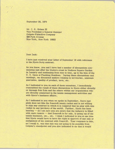 Letter from Mark H. McCormack to J. E. Grimm