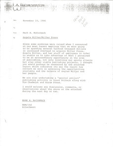 Memorandum from Mark H. McCormack to list