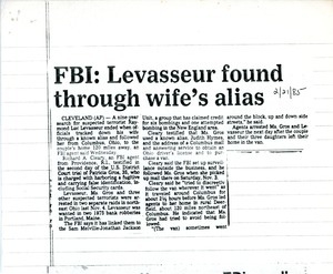 FBI: Levasseur found through wife's alias -- Levasseur's wife accuses FBI, media