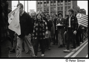 Students for a Democratic Society protest march against the war in ...