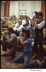 MUSE concert and rally: photographers at a press conference