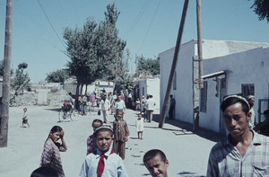 Children in a city square