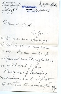 Letter from H. H. Porter to Florence Porter Lyman