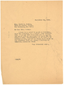 Letter from W. E. B. Du Bois to Far Rockaway Jewish Center