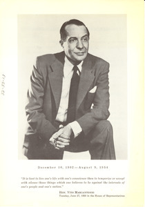 Vito Marcantonio memorial program