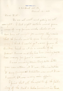 Letter from Nina Du Bois to W. E. B. Du Bois