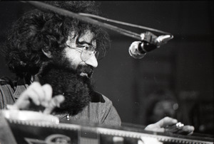 New Riders of the Purple Sage opening for the Grateful Dead at Sargent Gym, Boston University: Jerry Garcia on pedal steel guitar