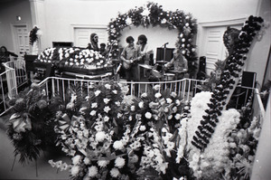 Duane Allman's funeral: Allman Brothers Band playing, from left: Barry Oakley, Jaimoe, Dickey Betts, Butch Trucks, and Thom Doucette