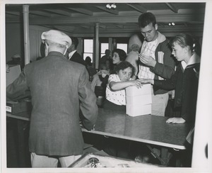 Getting lunch on boat ride