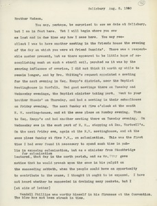 Transcript of letter from Abby Kelley to Erasmus Darwin Hudson