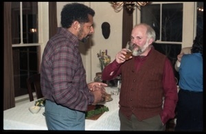 Robert H. Abel (right) and Richard Hall, at the book party for Robert H. Abel