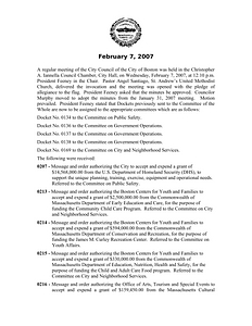 City Council meeting minutes