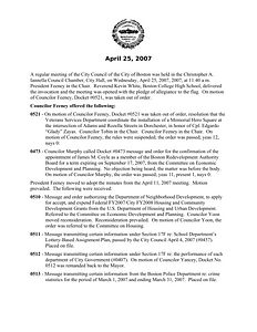 City Council meeting minutes