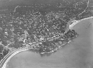 Aerial view of Swampscott, Mass. shoreline