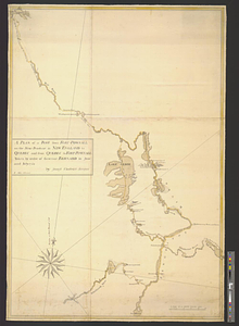 A plan of a rout from Fort Pownall on the river Penobscot in New England to Quebec and from Quebec to Fort Pownall