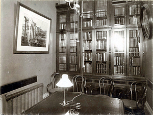 Public library, City Hall, trustees' room, 1892-1899