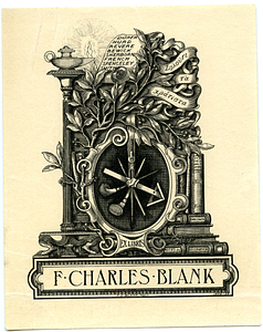 Ex libris F. Charles Blank