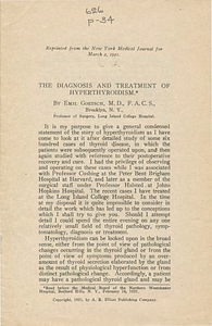 The diagnosis and treatment of hyperthyroidism