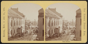 Milk Street, after the fire, Boston, Mass., November 9 & 10, 1872.