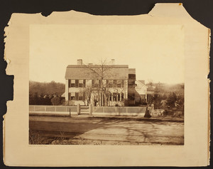 Exterior view of the Davis House, ca. 1871