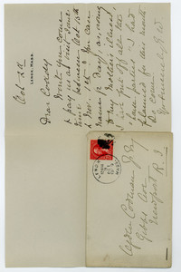 Letter to Ogden Codman, Jr. from Edith Wharton, Lenox, Mass.